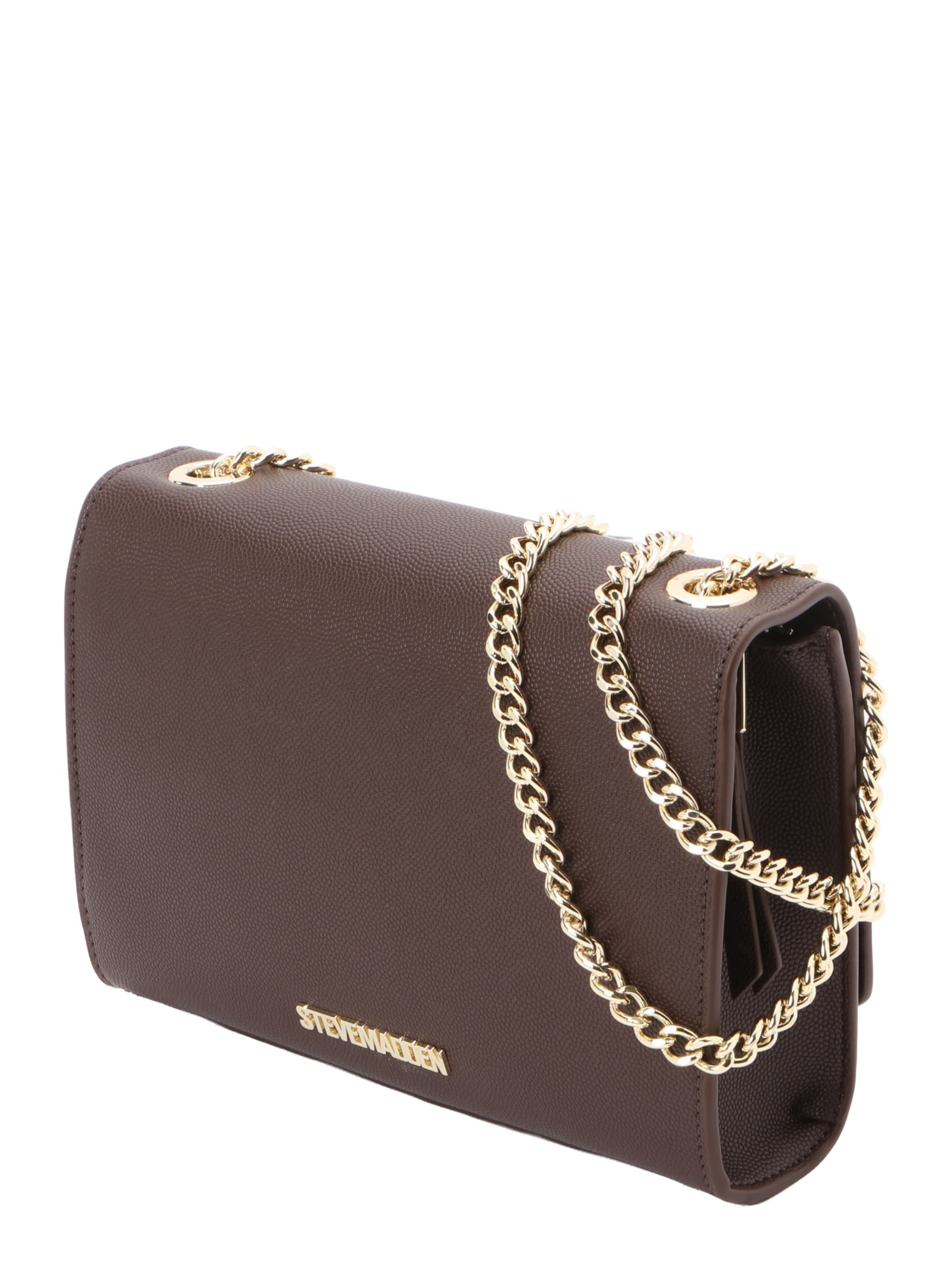 STEVE MADDEN Skuldertaske 'Bramone' i brun: side