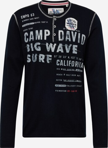 Pull-over CAMP DAVID en bleu : devant