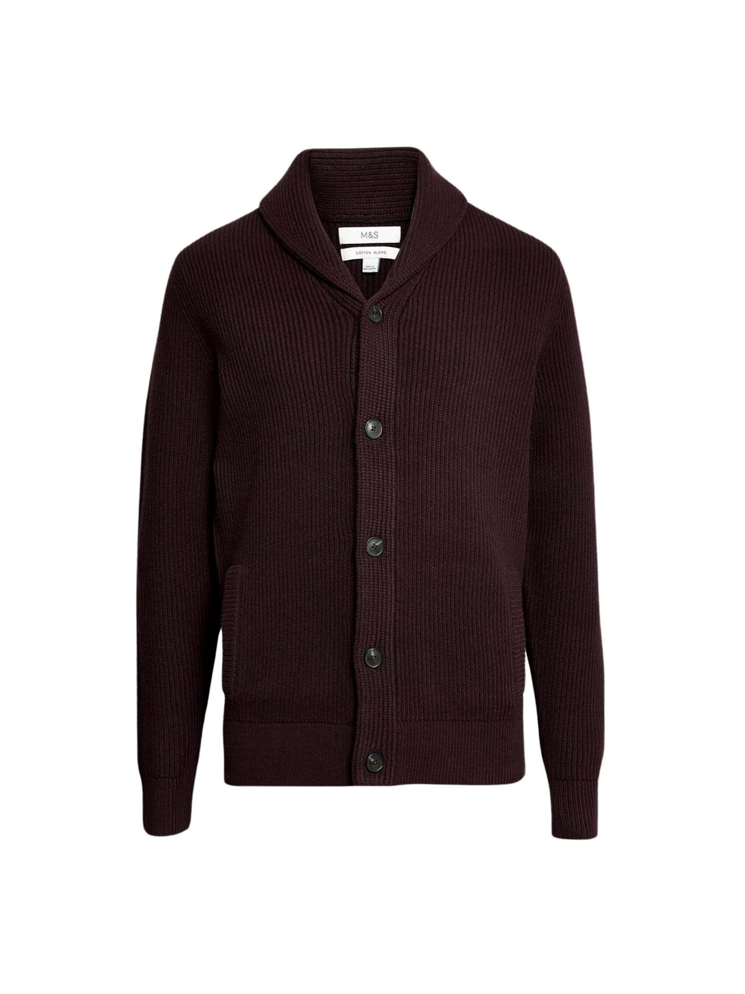 Marks Spencer Knit Cardigan in Dark Brown ABOUT YOU