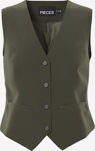 Gilet 'PCBOZZY' PIECES en vert : devant