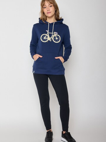 GREENBOMB Sweatshirt 'Bike Fluffy' in Blauw