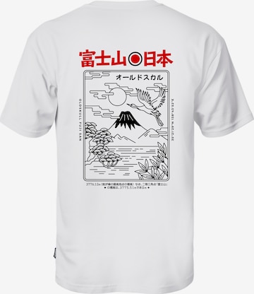 Oldskull T-Shirt in Weiß: Vorderseite