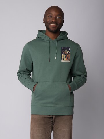 Felpa ' Tarot The Chariot ' di Watapparel in verde: frontale