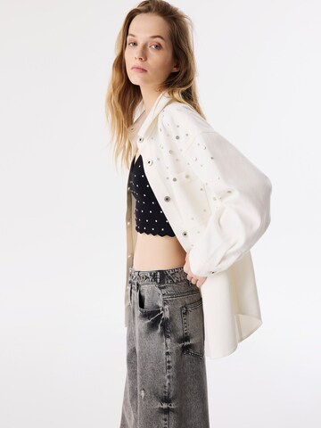 Twist Blouse in Beige