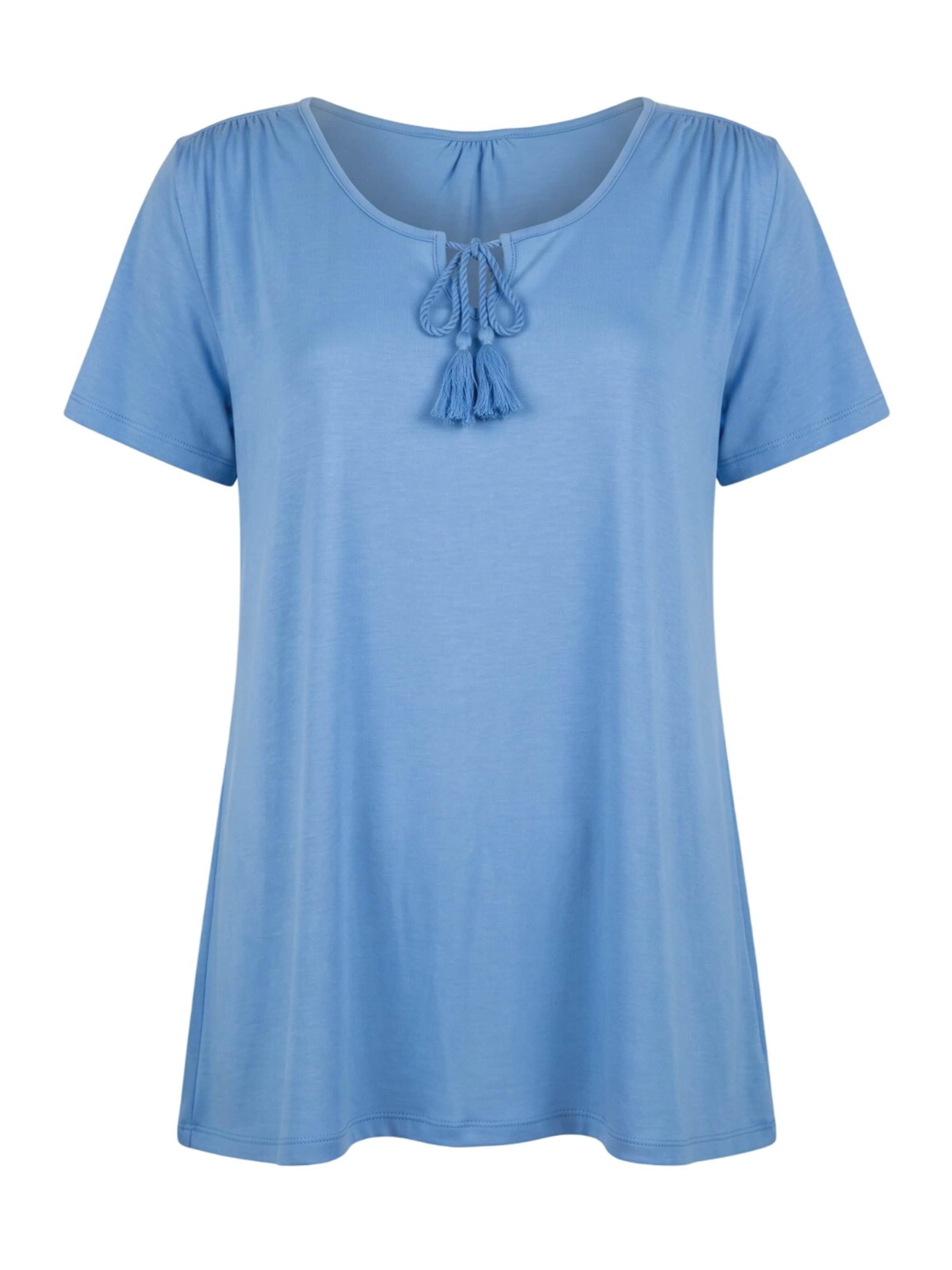 Shape Of You Blouse in Blauw: voorkant