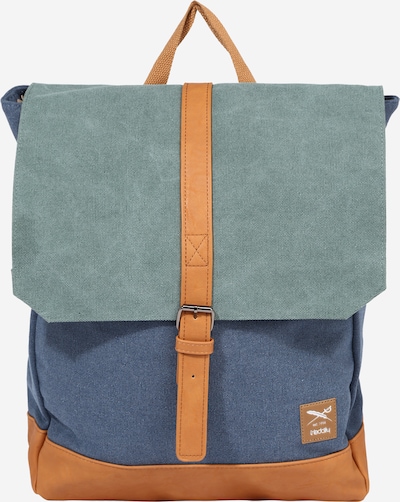 Iriedaily Backpack 'Deep Lake' in Dusty blue / Pastel blue / Cognac, Item view