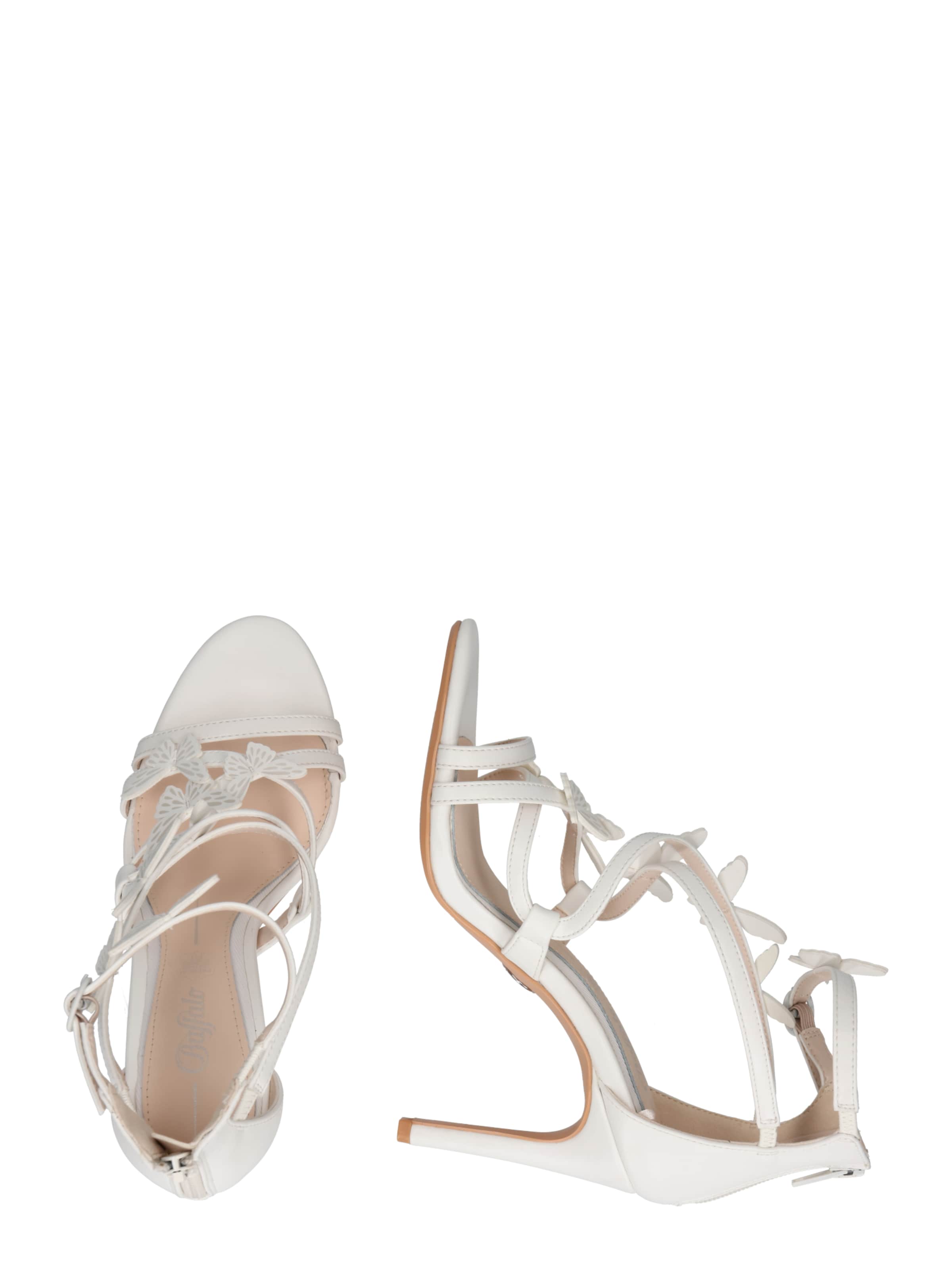 BUFFALO - Sandália 'Yana' em branco