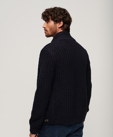 Superdry Knit Cardigan in Blue