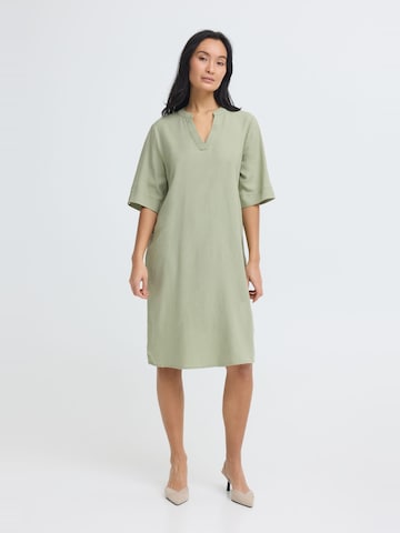 Oxmo - Vestido ' OXNInna Leinen Mix ' en verde