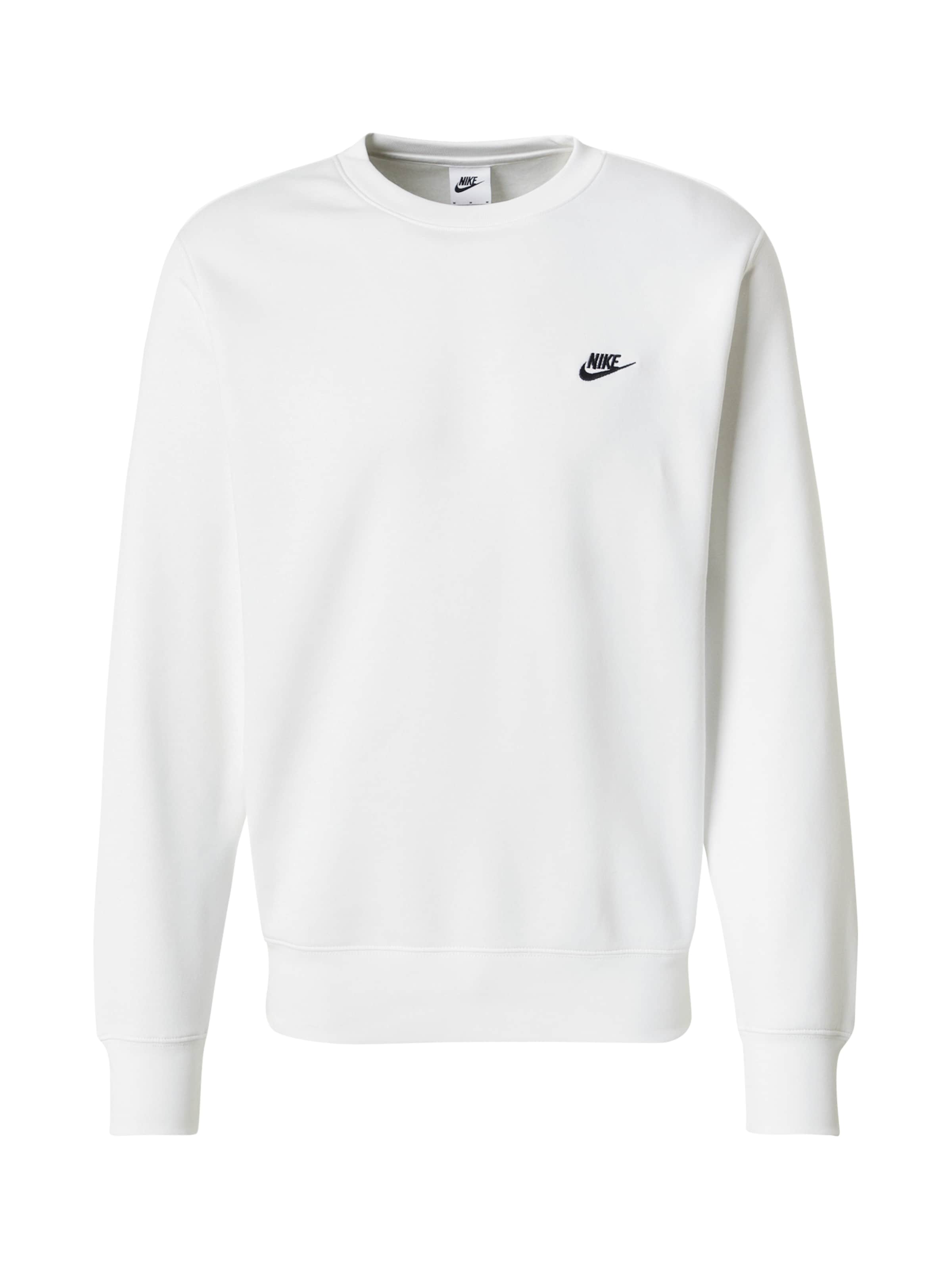 Nike Sportswear Sweatshirt 'CLUB' in White: front
