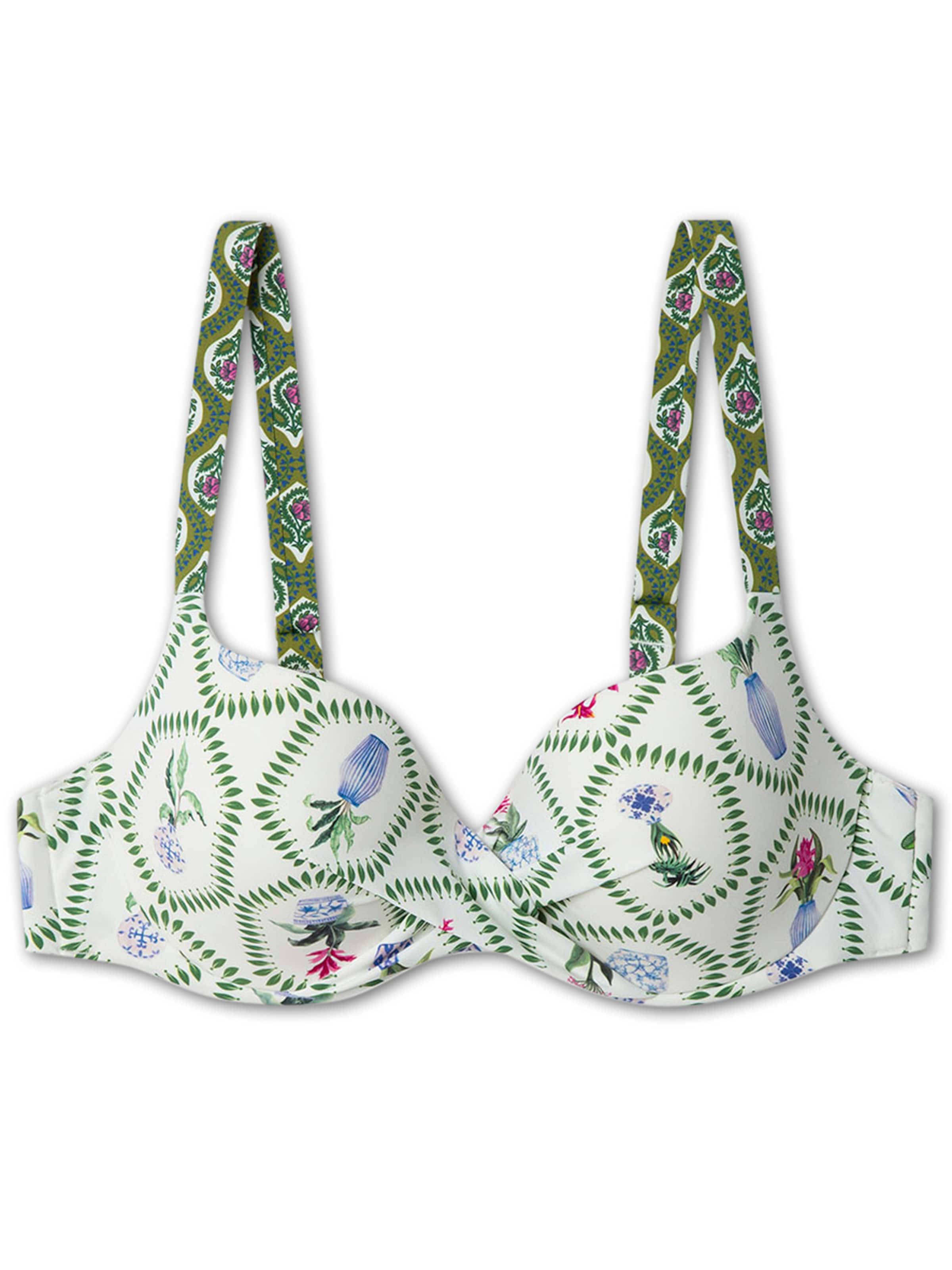 Gisela Балконет Верх бикини в Зеленый: спереди