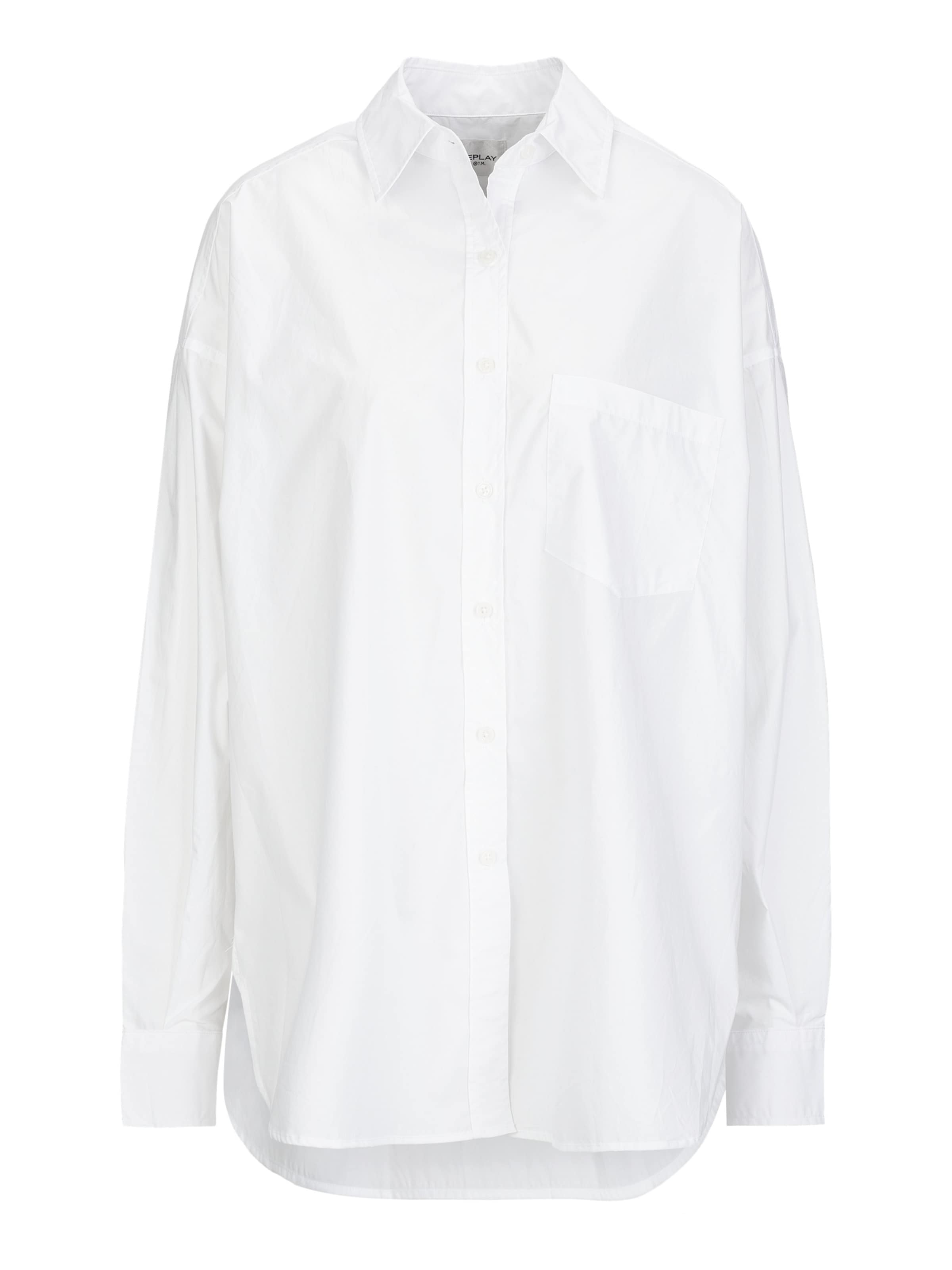 REPLAY Bluse in Weiß: Vorderseite