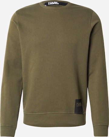 Karl Lagerfeld - Sweatshirt em verde: frente