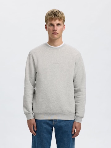 Felpa 'Hankie' di SELECTED in grigio: frontale