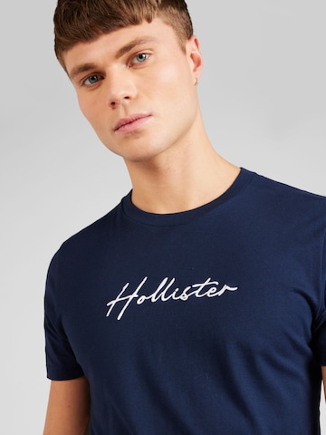 HOLLISTER Тениска в синьо