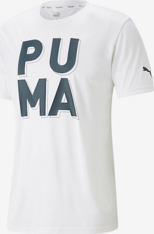 T-Shirt fonctionnel 'CONCEPT' PUMA en blanc : devant