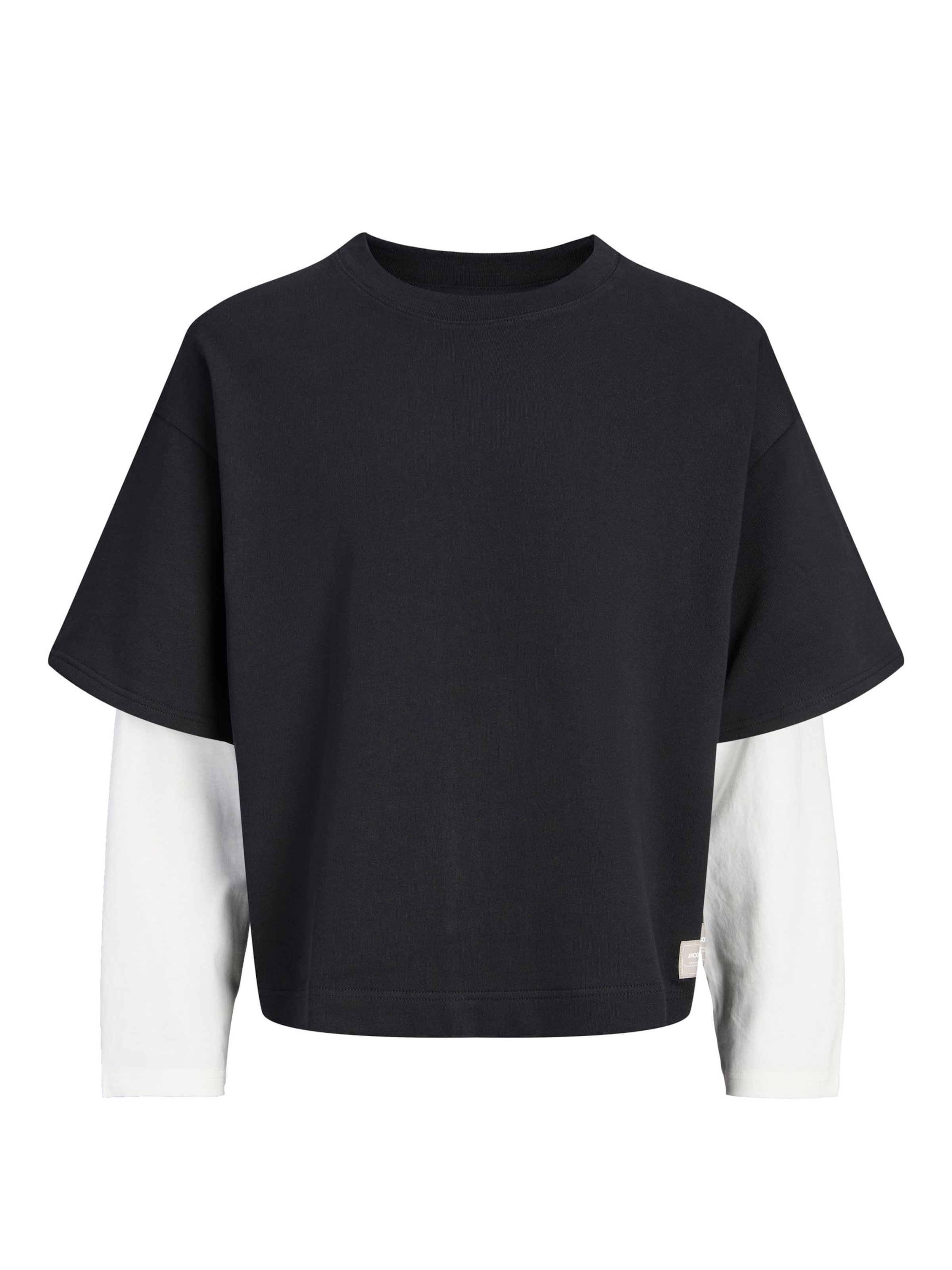 Jack & Jones Junior Sweatshirt 'JCOEcho' in Schwarz: Vorderseite