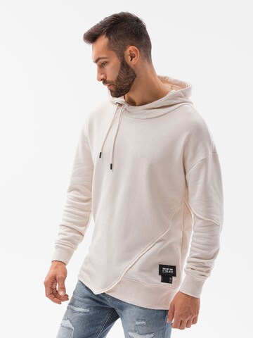 Sweat-shirt Ombre en blanc : devant