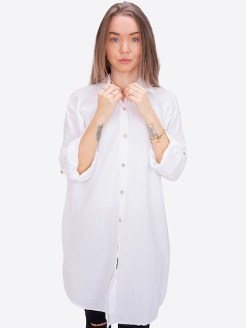 Chemisier 'Jessy' Seasons of April en blanc : devant