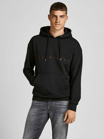 Felpa di JACK & JONES in nero: frontale