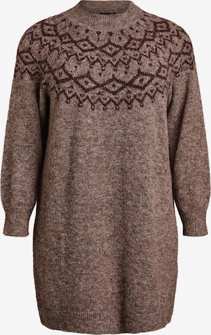 Zizzi Kleid in Braun: Vorderseite
