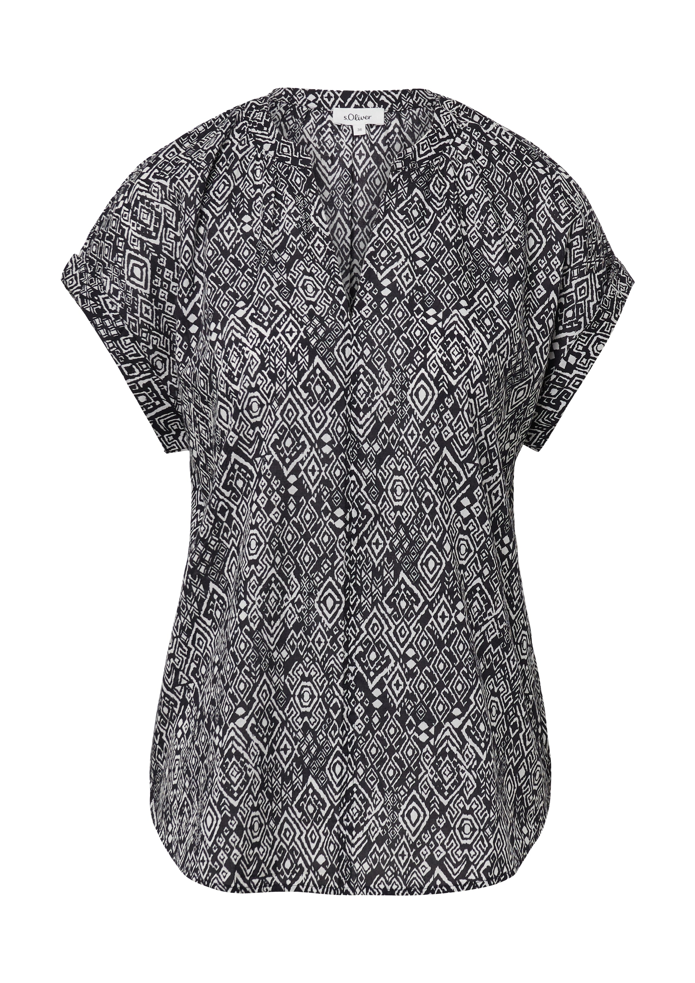 s.Oliver Bluse in Schwarz: Vorderseite