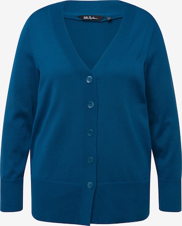 Ulla Popken Strickjacke in Blau: Vorderseite