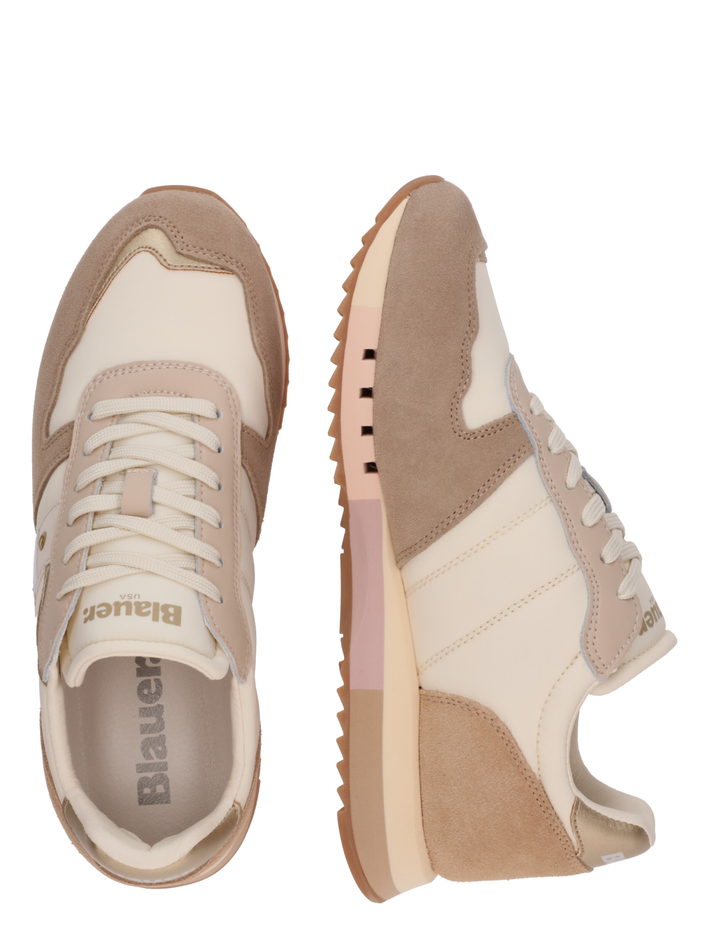 Sneaker bassa di Blauer.USA in beige