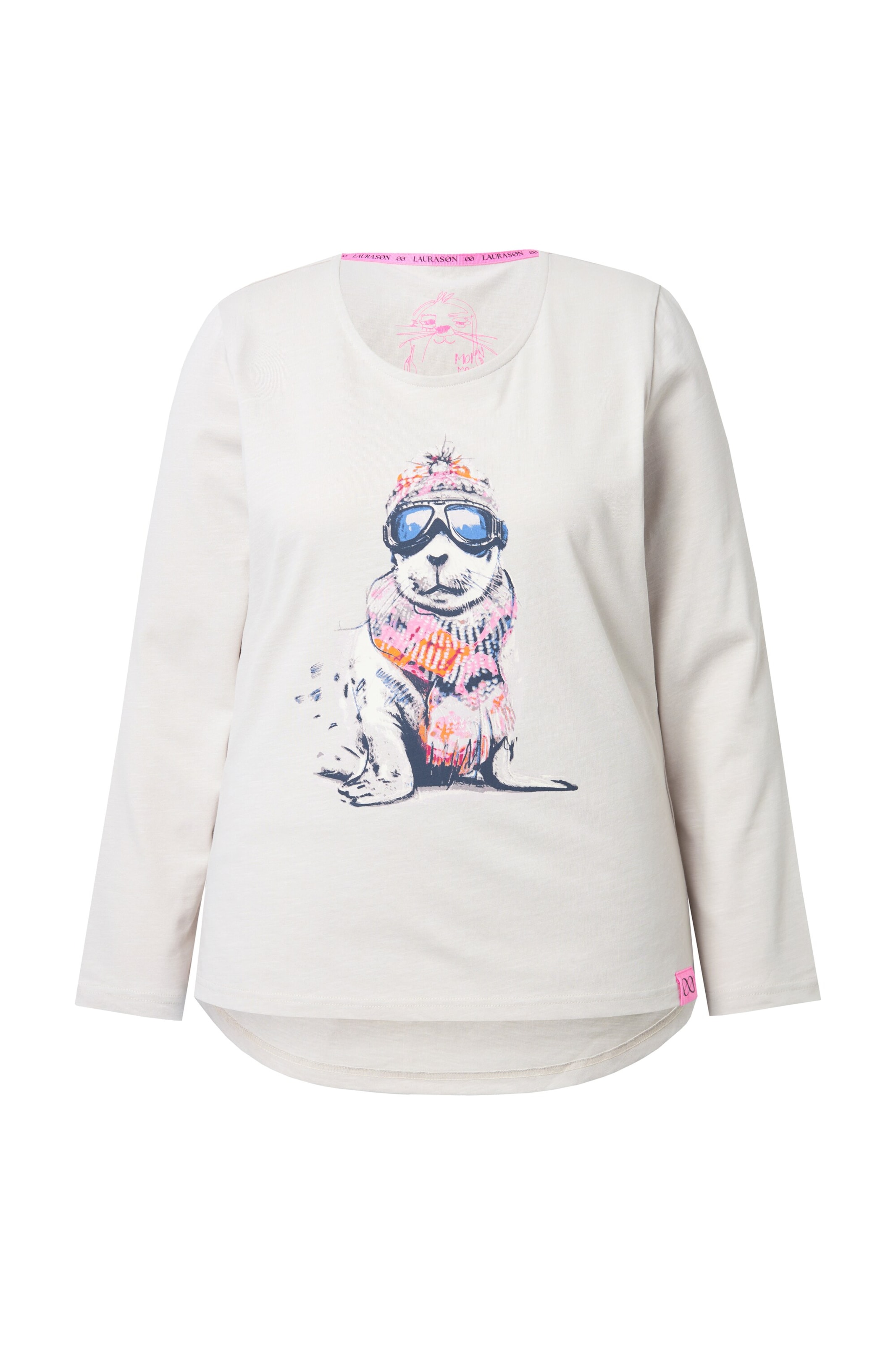 LAURASØN Shirt in Grijs: voorkant