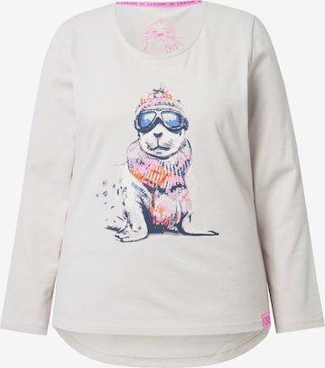 T-shirt LAURASØN en gris : devant