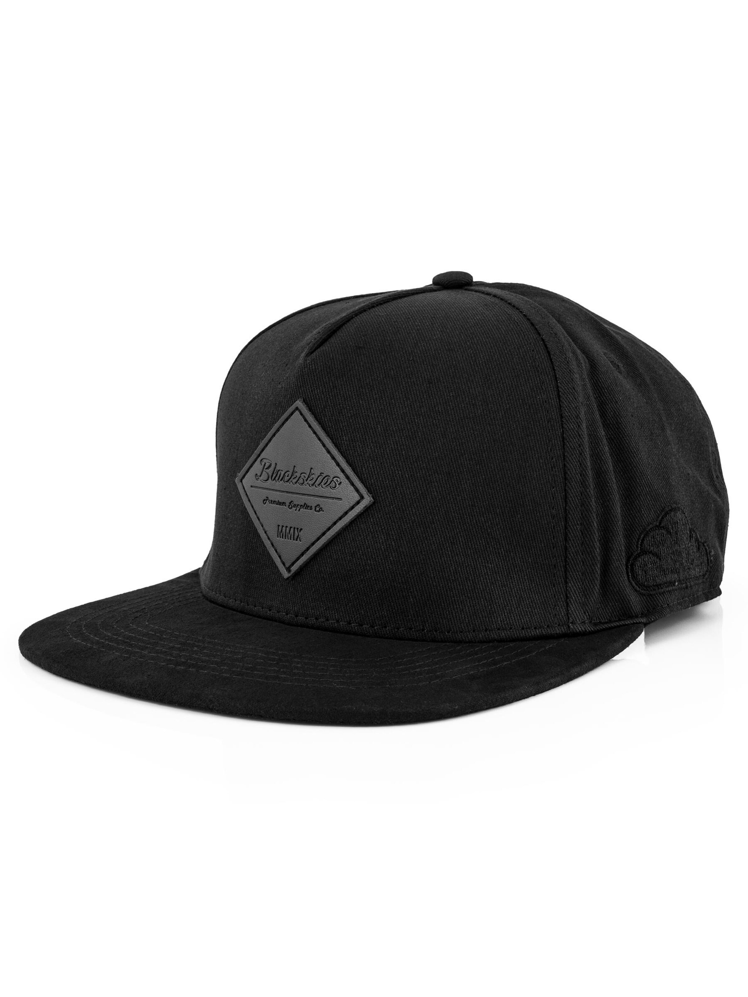 Blackskies Cap 'Port' in Black: front