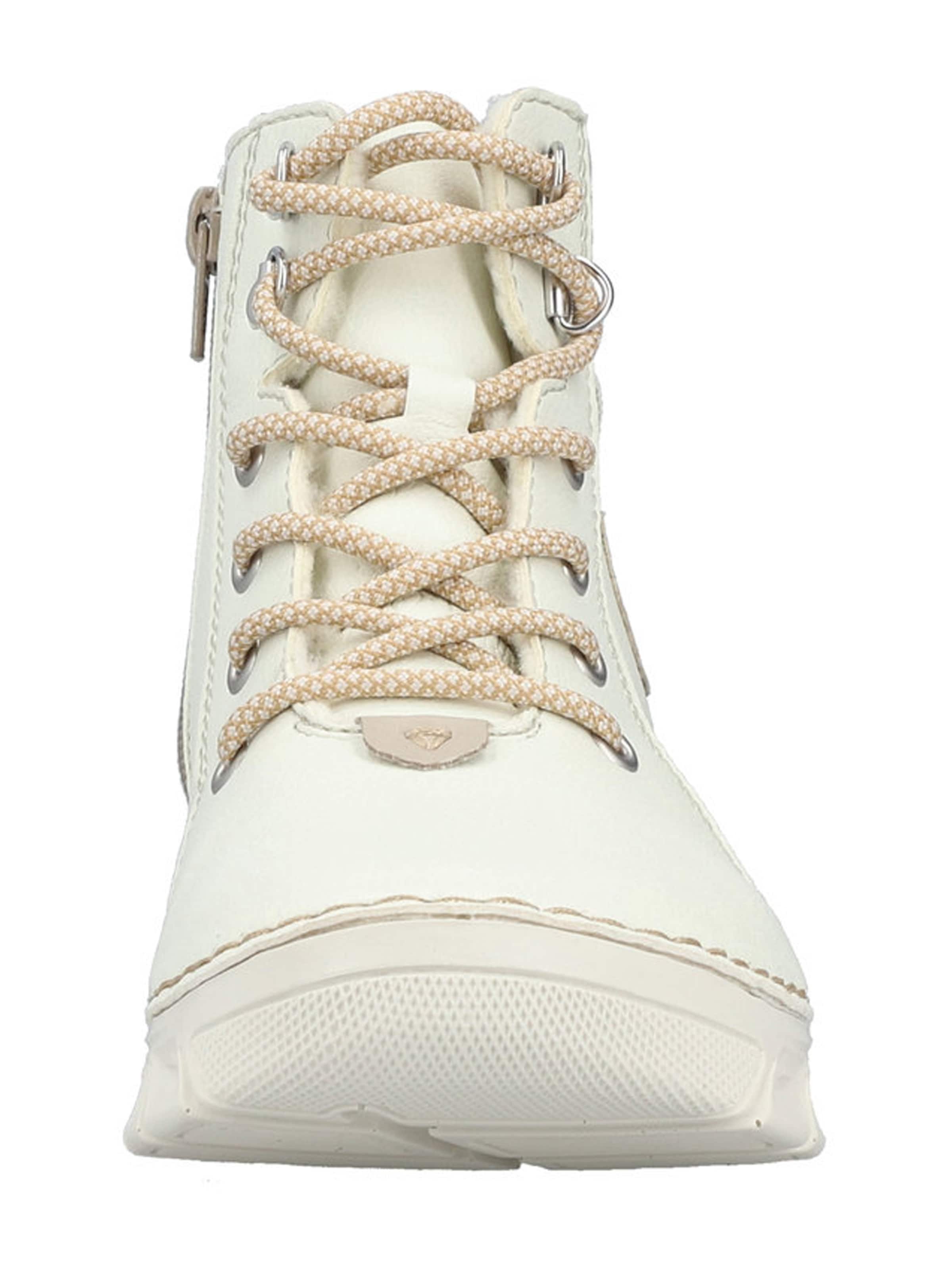 Rieker Ботинки на шнуровке в Белый