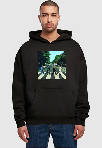 Merchcode Sweatshirt ' Beatles - Album Abbey Road' in Zwart: voorkant