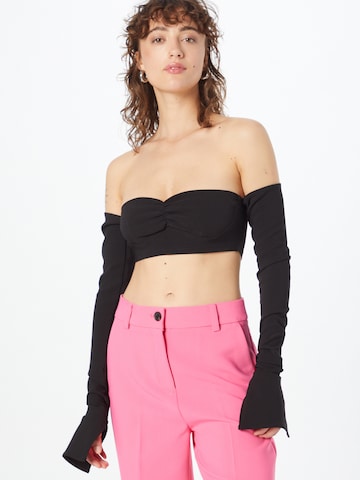 Misspap - Blusa en negro: frente