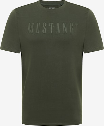 MUSTANG T-Shirt ' Austin ' in Grün: Vorderseite