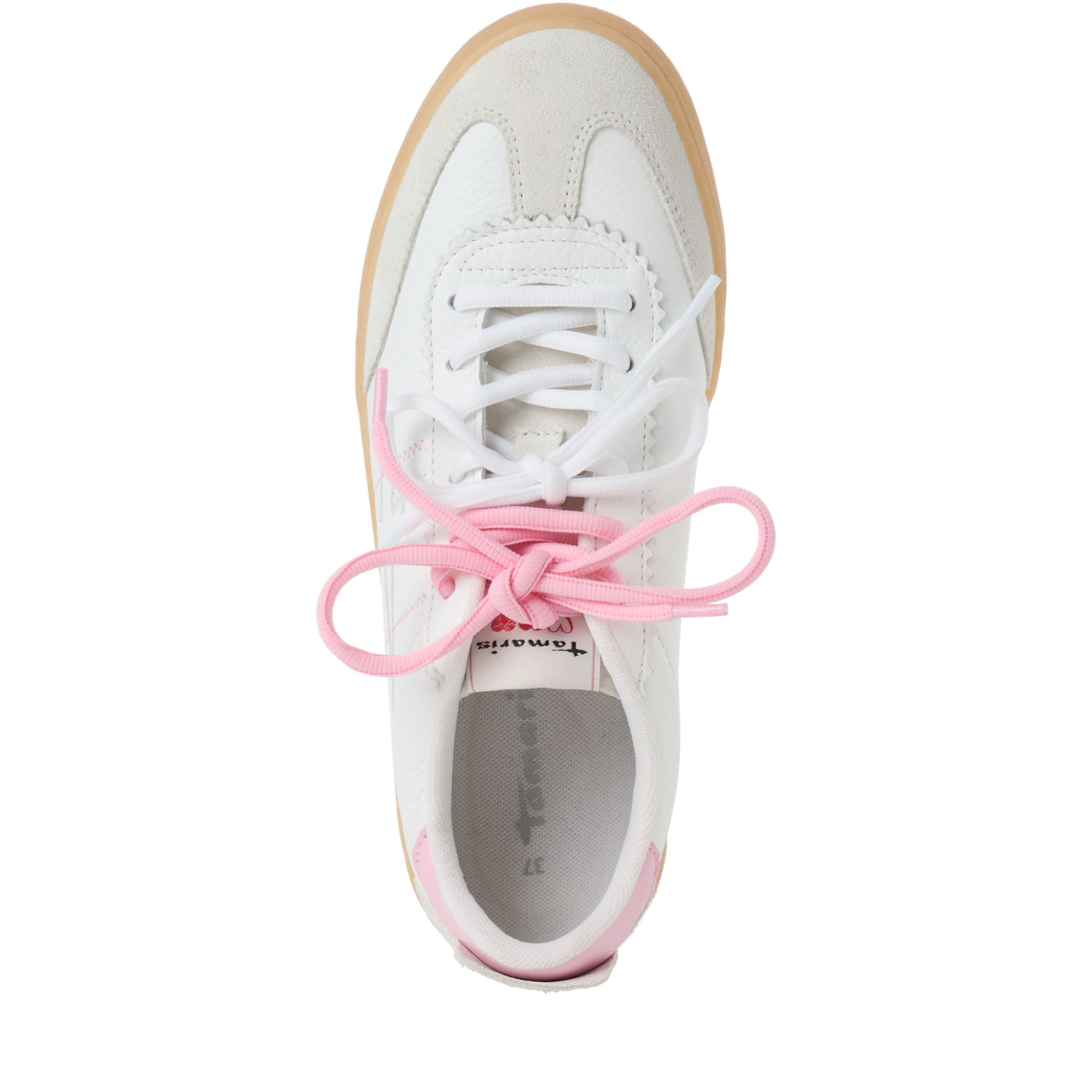 Tamaris Sneakersy niskie w kolorze biały