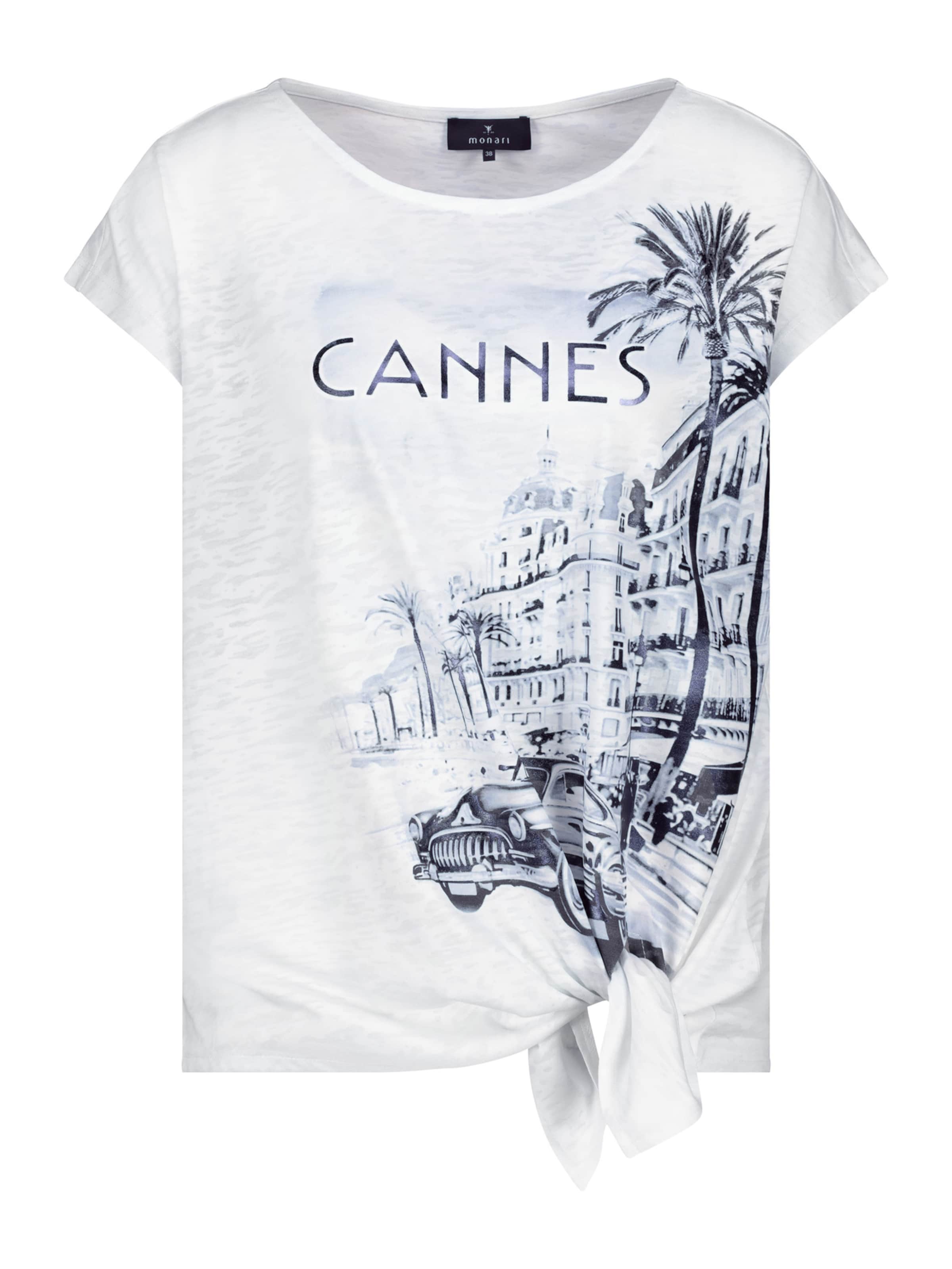 monari Тениска в бяло: отпред