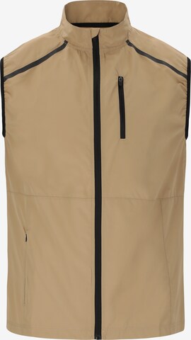 ENDURANCE Sports Vest 'Hugoee' in Beige: front