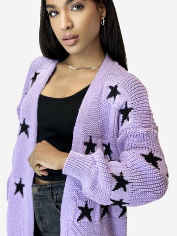 Elara Strickmantel in Lila