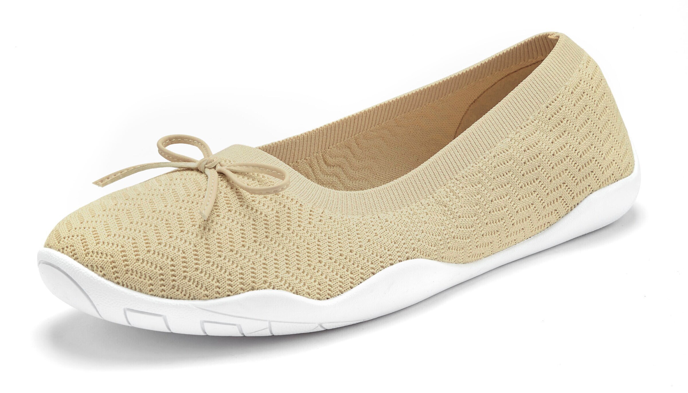 LASCANA Ballerina i beige: framsida