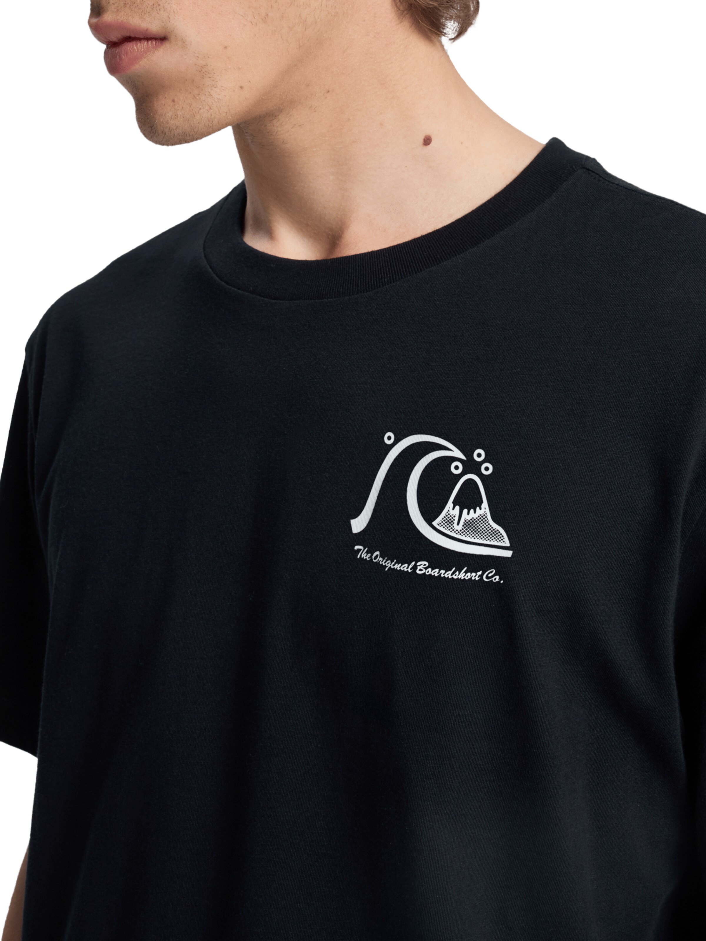 QUIKSILVER T-Shirt ' Evo Original ' in Schwarz