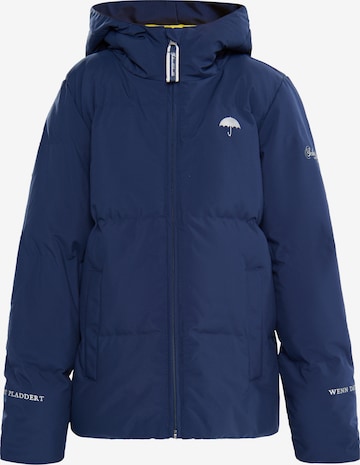 Schmuddelwedda Weatherproof jacket 'Kawai' in Blue: front