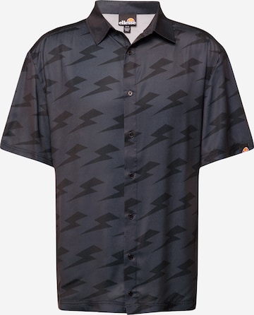 ELLESSE Comfort fit Button Up Shirt 'Capri' in Black: front