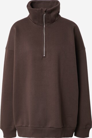 WEEKDAY Sweatshirt 'Lucid' in Brown: front