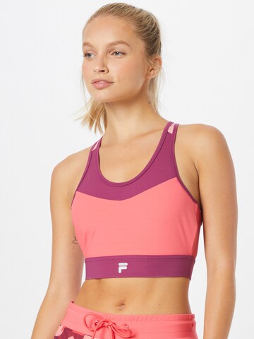 Sport top 'RABENAU' de la FILA pe roz: față
