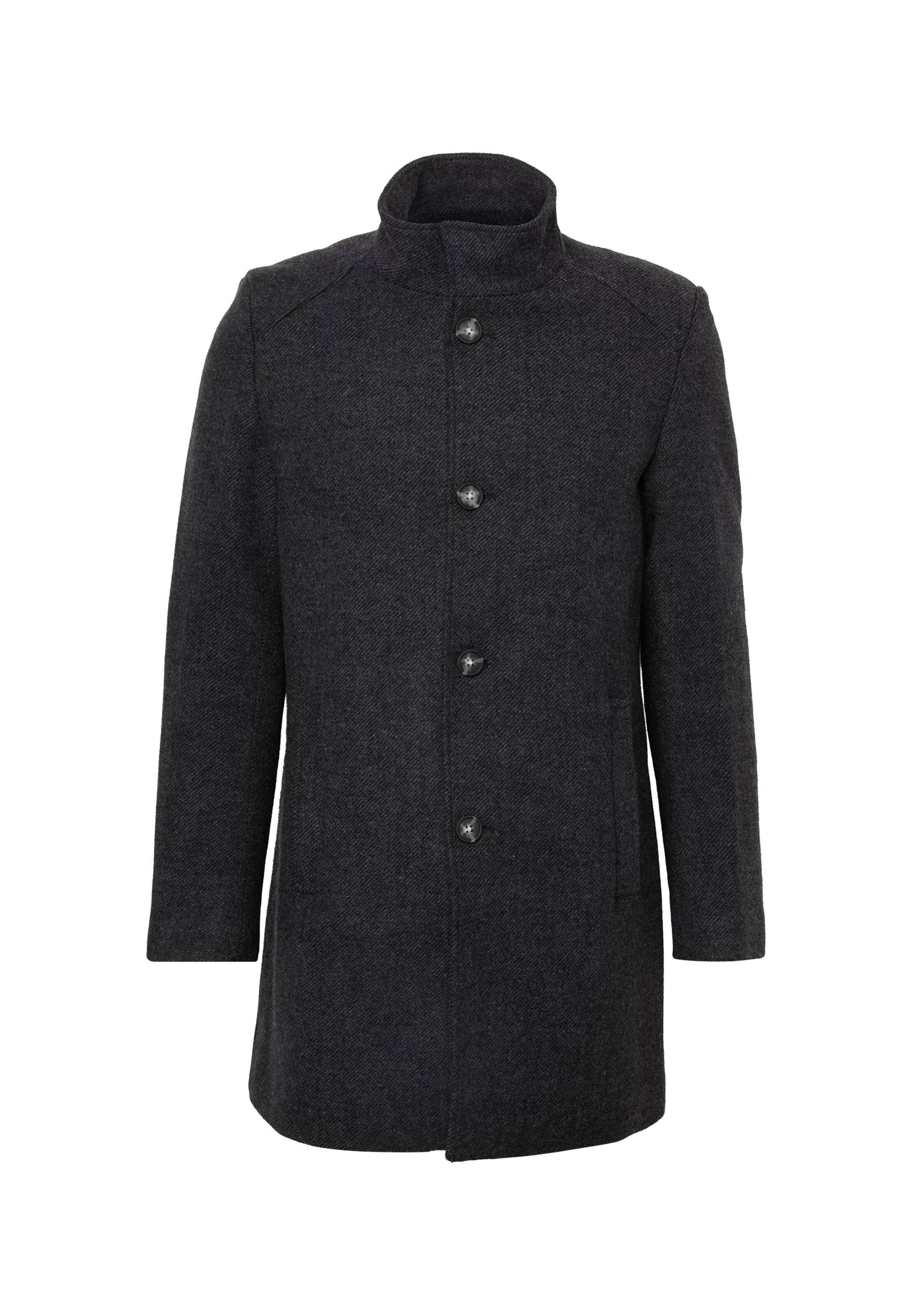 LERROS Between-seasons coat in Grey: front