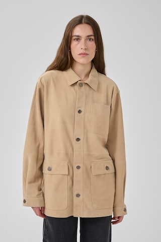 My Essential Wardrobe Between-Season Jacket 'Olly' in Brown: front