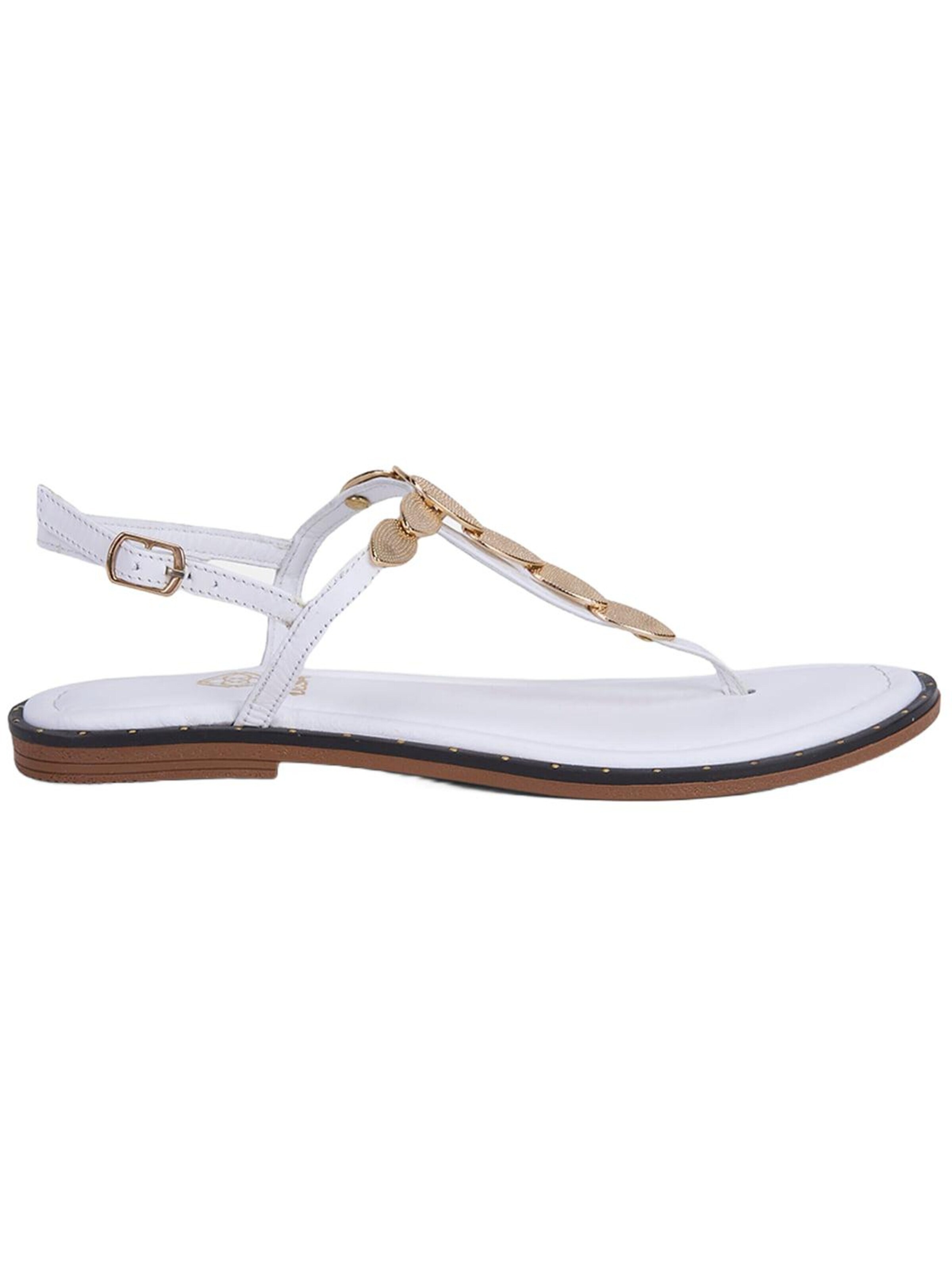 Desa T-Bar Sandals in White