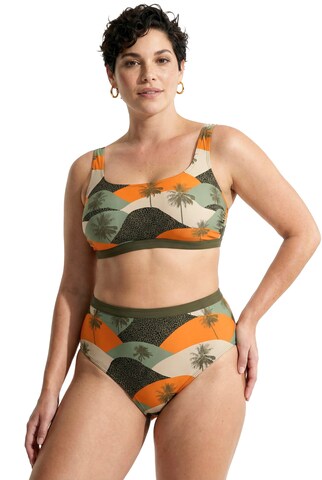Ulla Popken Bandeau BH in Groen: voorkant