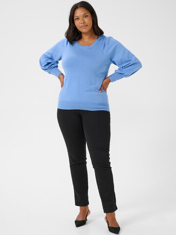 KAFFE CURVE Pullover 'KC Lizzy' in Blau